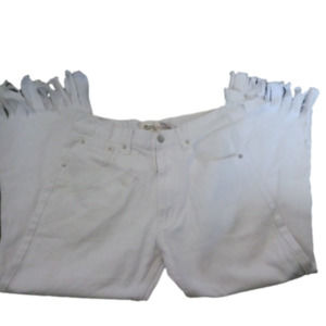 MEMBER'S Property Frayed White Jeans size 32